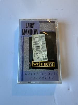 Barry Manilow Greatest Hits Volume III Cassette 1989 Arista