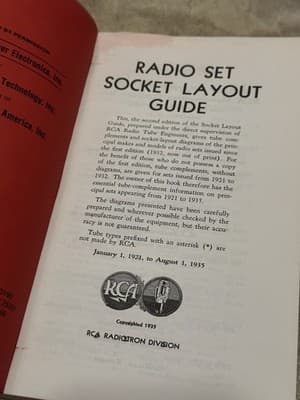 Radio Set Socket Layout by RCA Radiotron First 1st Edition VG PB 1935 - Thumbnail 3