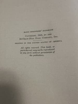 Radio Engineers' Handbook by Frederick Terman (1943,Hardcover) - Thumbnail 8