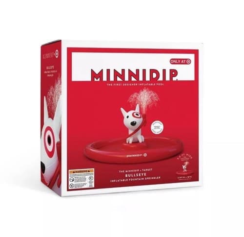 MINNIDIP Target Bullseye Inflatable Fountain Sprinkler - NEW - 5.5’