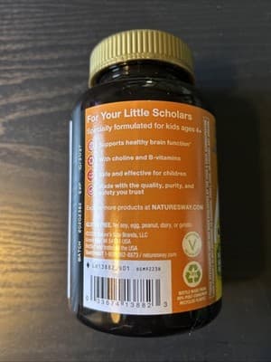 Kids Brain Builder Gummies 60 Count by Nature's Way Kids - Thumbnail 3