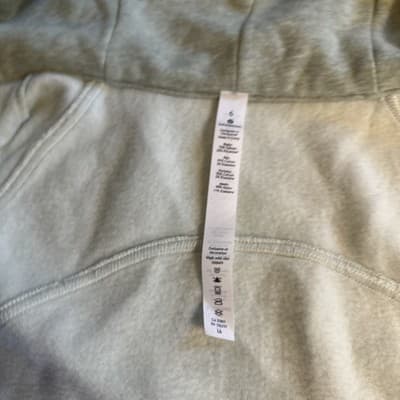 Lululemon Womens Size 6 Scuba Hoodie Stretch Slope Light Green/Mint - Thumbnail 3