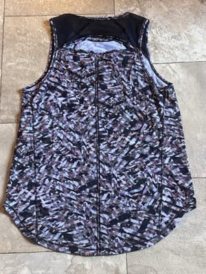Lululemon Sculpt Tank II Geometrical Purple/black Sz 6/8 - Thumbnail 3