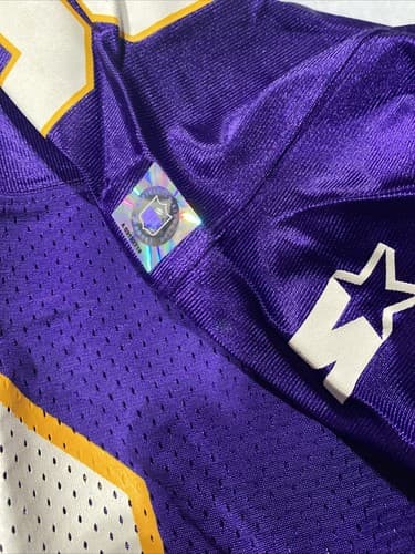 NWT VTG 1995 Minnesota Vikings Cris Carter #80 Starter Football Jersey 54 XXL - Thumbnail 4