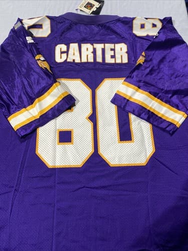 NWT VTG 1995 Minnesota Vikings Cris Carter #80 Starter Football Jersey 54 XXL - Thumbnail 6