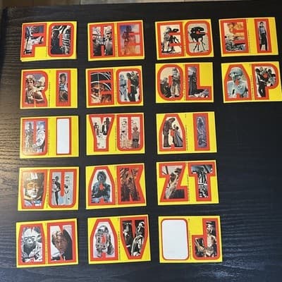 Lot Of 19!! 1980 topps star wars series Stickers!