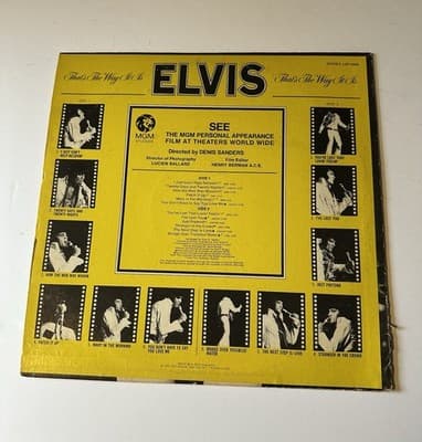 ELVIS PRESLEY That's The Way It Is 1970 LP Vinyl Record 33 - Thumbnail 3