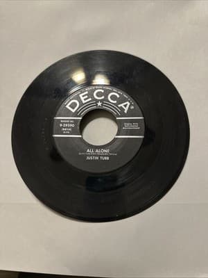 Justin Tubb, All Alone - Within Your Arms, Decca Records 9-29590