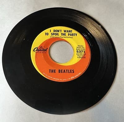 Beatles EIGHT DAYS A WEEK / I DON'T WANT TO SPOIL THE PARTY (45)#5371 PLAYS VG++ - Thumbnail 3