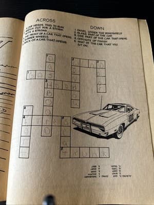 Vintage 1981 The Dukes Of Hazzard Stunt Show Coloring & Activity Book Used 2 Pgs - Thumbnail 3
