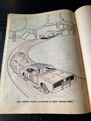 Vintage 1981 The Dukes Of Hazzard Stunt Show Coloring & Activity Book Used 2 Pgs - Thumbnail 4