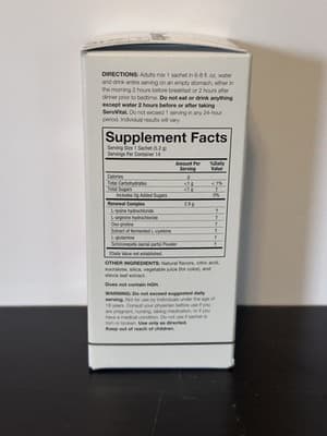 Novex Biotech SeroVital Rapid Dissolve Powder Fruit Punch 14 Packets. 01/25 - Thumbnail 3