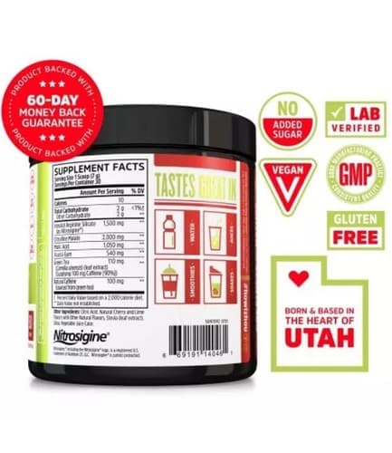 Zhou Lite Up Extra Boosted Pre-Workout 7.5oz (Cherry Limeade) Exp: 03/26-Fresh! - Thumbnail 2