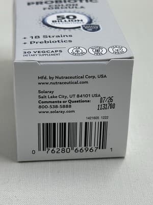 2X Solaray Mycrobiome Probiotic Colon 50 Billion CFU 30 Ct Microbiome VegCaps - Thumbnail 6