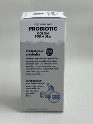 2X Solaray Mycrobiome Probiotic Colon 50 Billion CFU 30 Ct Microbiome VegCaps - Thumbnail 5