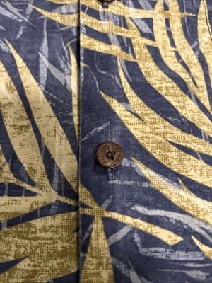 Vintage Kalaheo Hawaiian Shirt Size XL Made In Hawaii USA Style 802 Blue Beige - Thumbnail 4