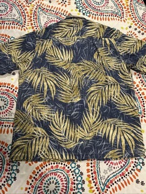 Vintage Kalaheo Hawaiian Shirt Size XL Made In Hawaii USA Style 802 Blue Beige - Thumbnail 6