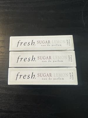 3 X FRESH Sugar Eau De Parfum Sample Sprays 7.5 ml/.25oz EACH, New, RARE,VINTAGE