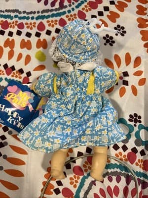 GIGO Toys My Pals Happy Kids Doll Bean Bag Girl 8" Vintage 97925 - Thumbnail 4