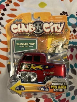 2006 Jada Chub City Volkswagen Pickup Motorized Pull Back action Die Cast 63