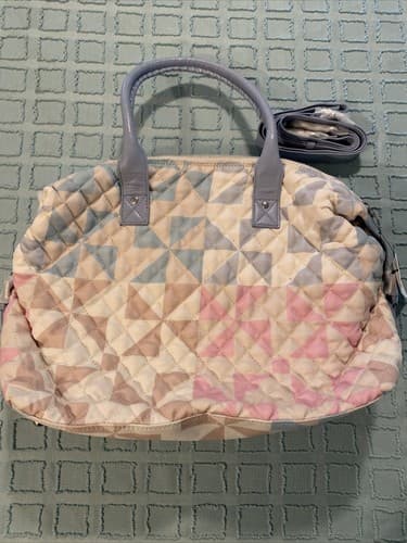 NEW Urban Outfitters Purse Hand Bag Shoulder Pastel Nunoo Bobby Patchwork - Thumbnail 2