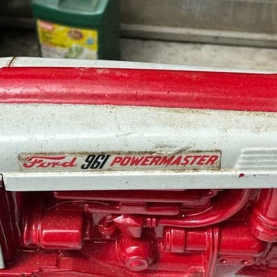1/12 Toy Hubley Ford 961 Powermaster Tractor Wide Front - Thumbnail 6