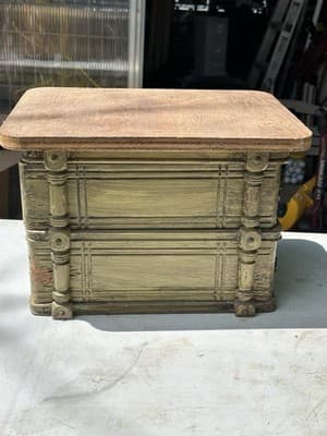 ANTIQUE SINGER ORNATE 4 DRAWER SEWING BOX - Thumbnail 3