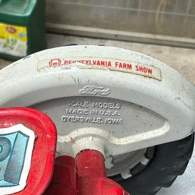 1/12 Toy Hubley Ford 961 Powermaster Tractor Wide Front - Thumbnail 7