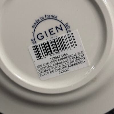 Gien Indigo 6 1/2” Bread & Butter Plate NEW!! - Thumbnail 3