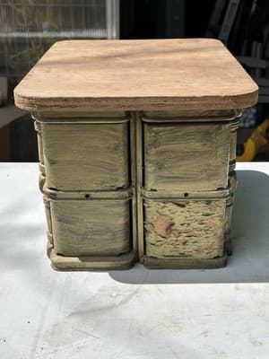 ANTIQUE SINGER ORNATE 4 DRAWER SEWING BOX - Thumbnail 2