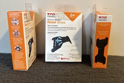 3-CVS Health Maximum Strength Nasal Strips, 24 Ct. Size S-M - Thumbnail 2