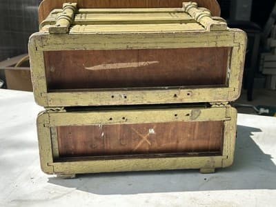 ANTIQUE SINGER ORNATE 4 DRAWER SEWING BOX - Thumbnail 4
