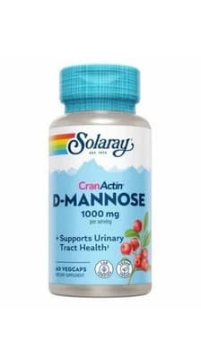 Cranactin D-Mannose 60 Veg Caps 1000 mg by Solaray