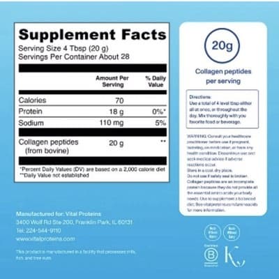 Vital Proteins Collagen Peptides 10 oz Powder Sealed New 10/25/2029 - Thumbnail 10