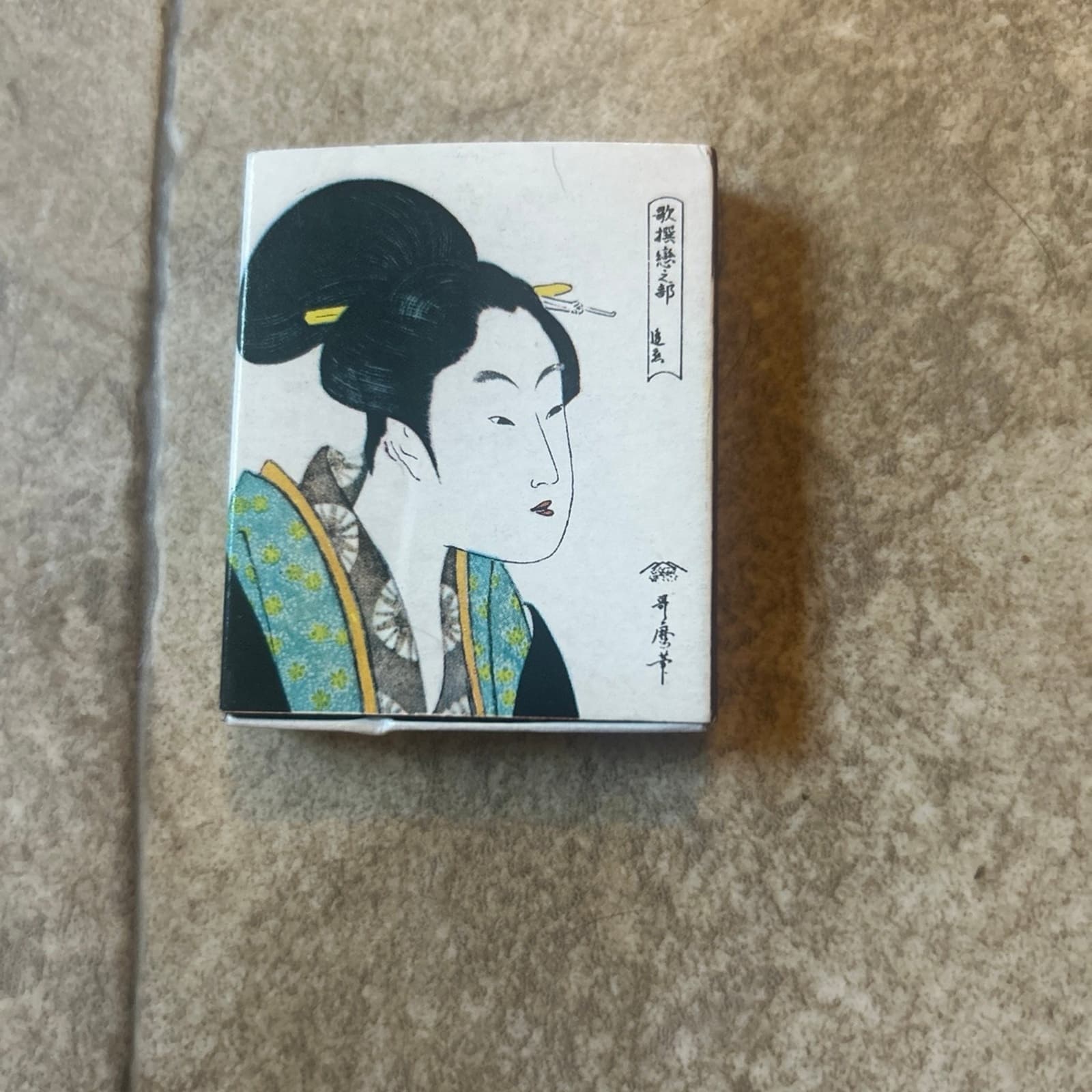 Japanese Vintage Match Box with Sticks - Thumbnail 2