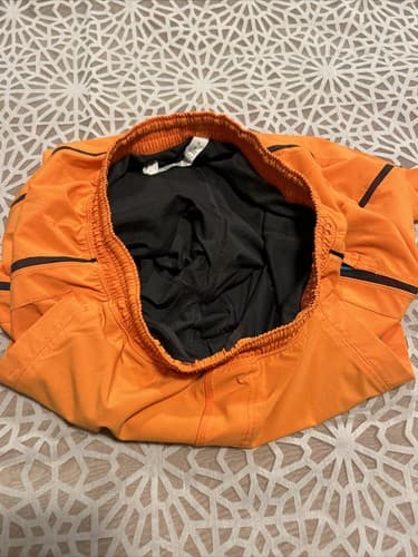Lululemon Pace Breaker Short 9" Mens M Plaid Orange Lined Running Gym Training - Thumbnail 7