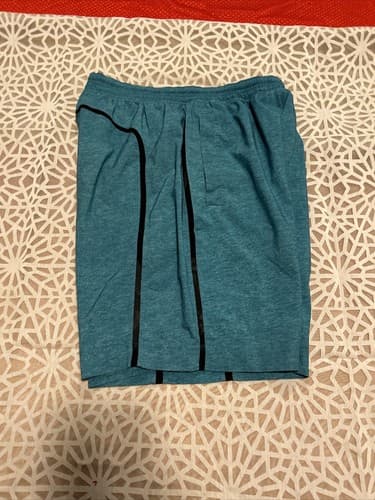 Lululemon Pace Breaker Short 9" Mens M Teal Green Lined Running Gym Training - Thumbnail 6