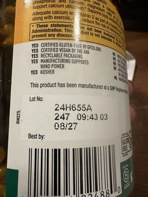 Target-Mins, Calcium Magnesium with Vitamin D Complex, 240 Vegan Caps Ex 08/2027 - Thumbnail 3