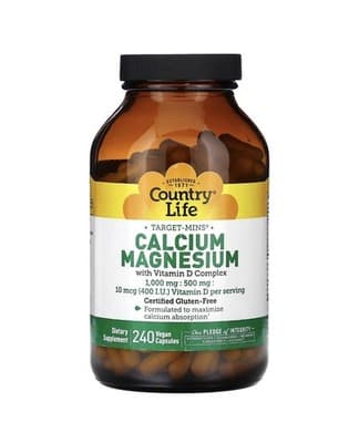 Target-Mins, Calcium Magnesium with Vitamin D Complex, 240 Vegan Caps Ex 08/2027