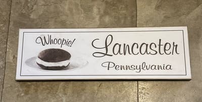 Lancaster Pennsylvania “Whoopie!” Wooden Sign - Thumbnail 2