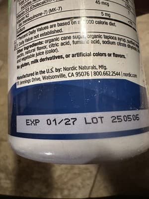 Nordic Naturals Vitamin D3+K2 Gummies - Cholecalciferol Vitamin D3 + K2, 60 Ct - Thumbnail 5