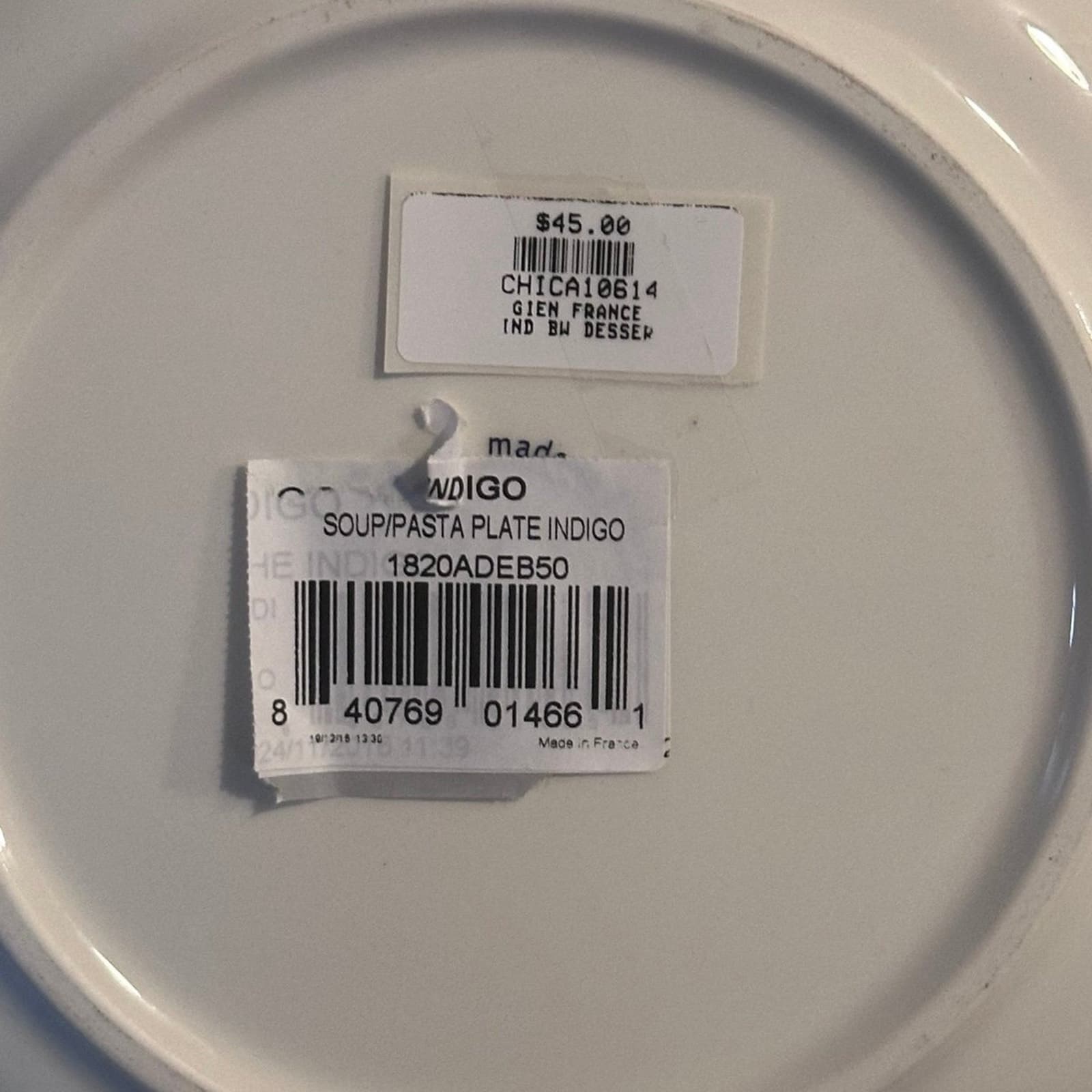 Gien Indigo Dessert 8 3/4” Plate New!!! - Thumbnail 3