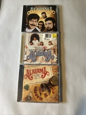 Alabama - 3 Factory Sealed CD’s- Mint, Cracked Case