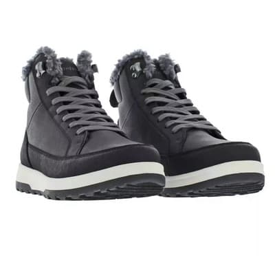NIB Weatherproof Men's Cold Weather Sneaker Boot Shoes Dark Gray 12