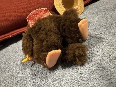 Vintage Russ Berrie Thumkey Plush Monchhichi Stuffed Animal Monkey 1977 - Thumbnail 3