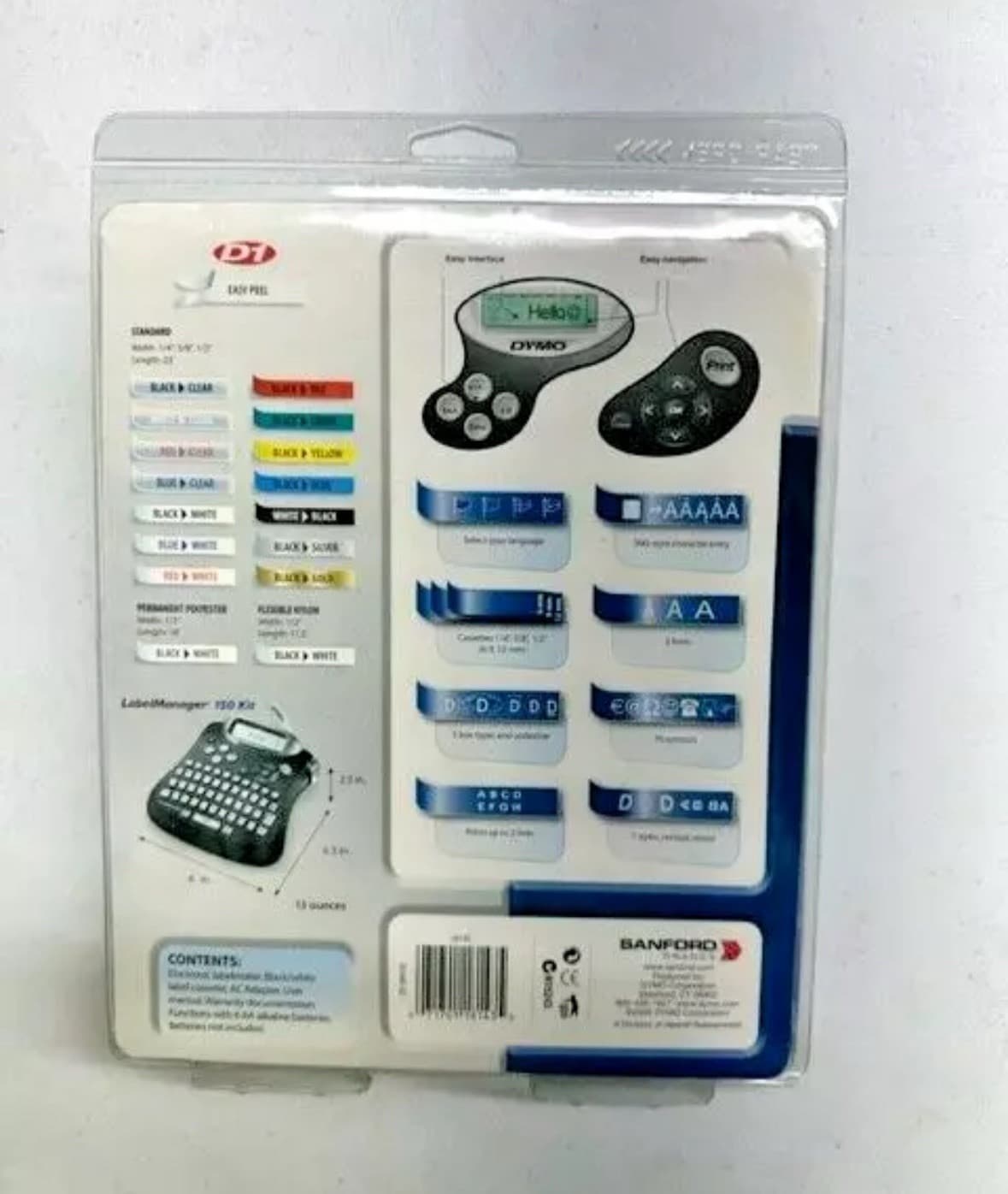 New DYMO Label Maker 150 Kit Cassette Professional Label Manager 150 Kit Sealed - Thumbnail 4