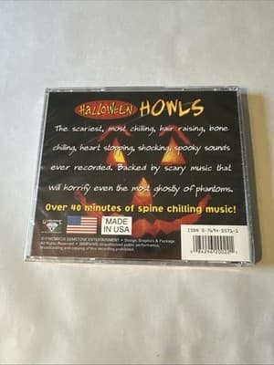 Halloween Howls CD 40 minutes of Spooky & Scary Sounds Chilling SEALED! - Thumbnail 2