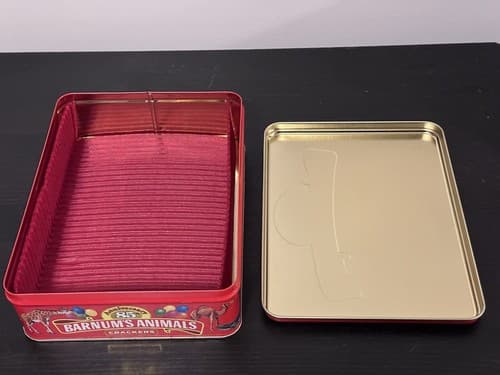 1989 Nabisco Barnums Animal Crackers Cookie Tin Container Storage Fast Shipping - Thumbnail 4