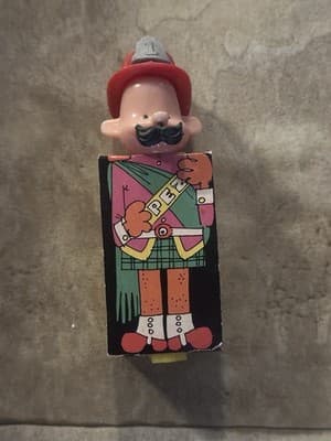 Vintage Pez Dispenser Fireman with Mustache And Hat - Thumbnail 7