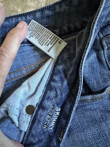AE AMERICAN EAGLE OUTFITTERS SKINNY STRETCH WOMENS JEANS SIZE 18 REG - Thumbnail 4